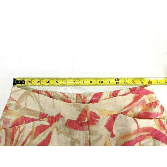Chico's Tropical 100% Linen Pants Havana Shores Wide leg Multicolor - Picture 5 of 12
